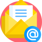 email logo; Ubibot IoT Data Loggers can send alerts by email to your phone, tablet of computer.